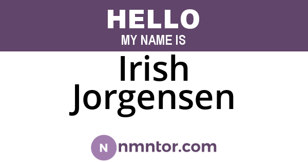 Irish Jorgensen
