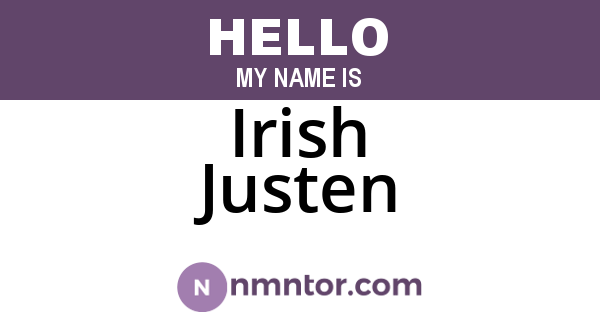 Irish Justen