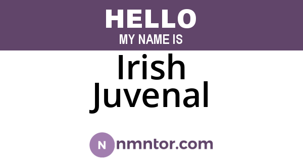 Irish Juvenal