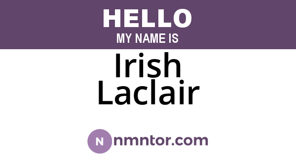 Irish Laclair