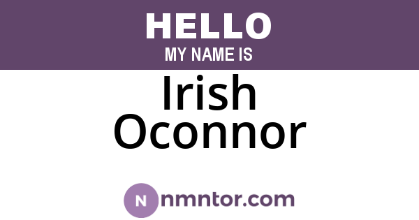 Irish Oconnor