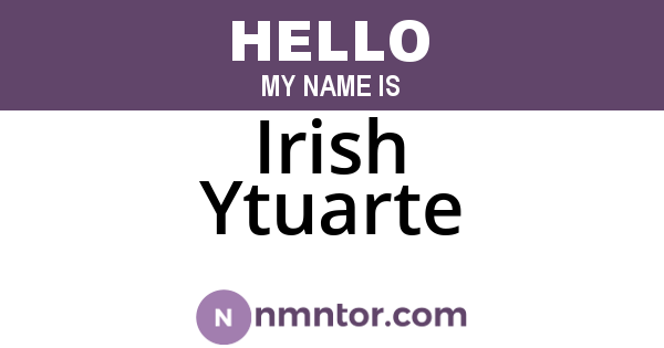 Irish Ytuarte