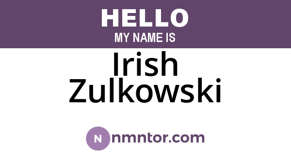 Irish Zulkowski