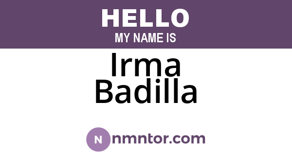 Irma Badilla