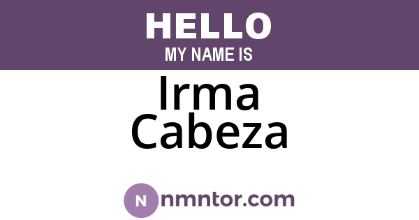 Irma Cabeza