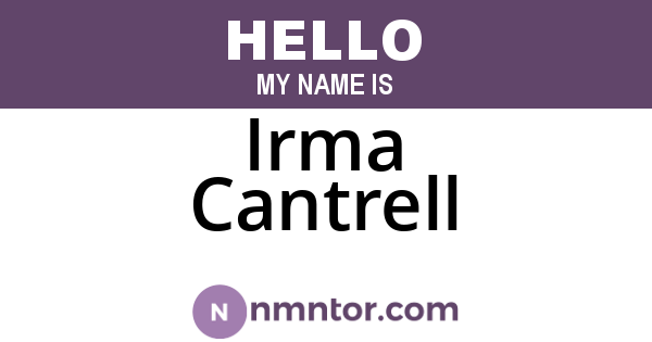 Irma Cantrell