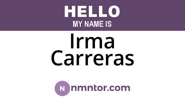 Irma Carreras