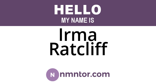 Irma Ratcliff