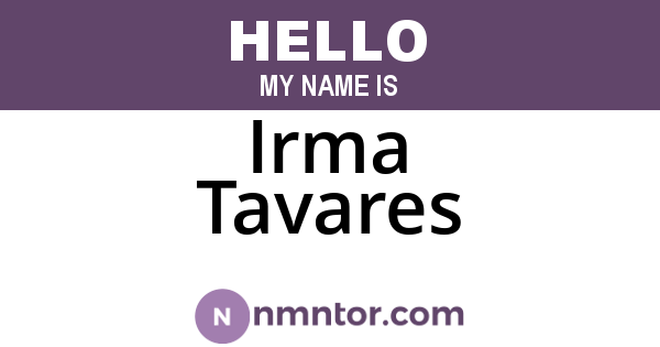 Irma Tavares