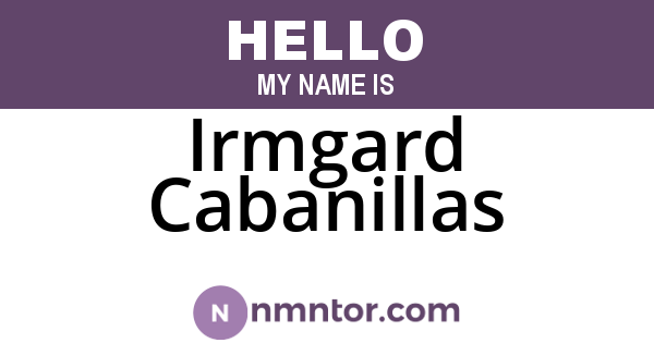 Irmgard Cabanillas