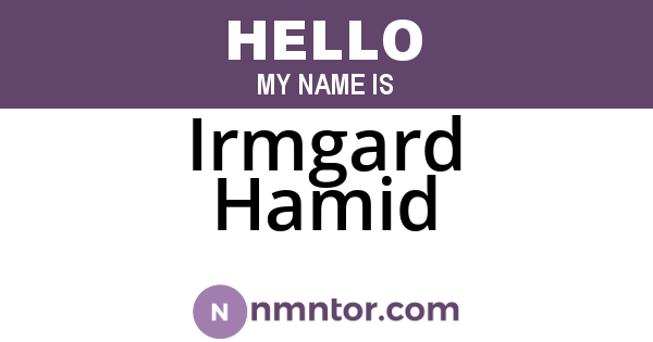 Irmgard Hamid