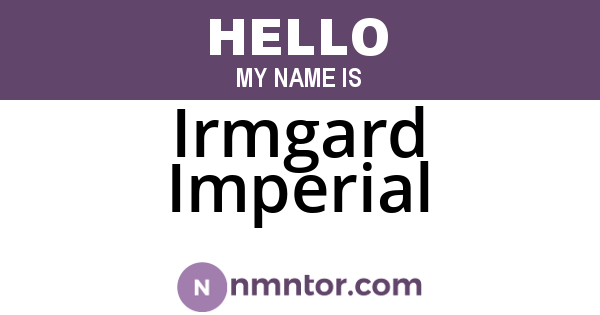Irmgard Imperial