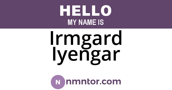 Irmgard Iyengar
