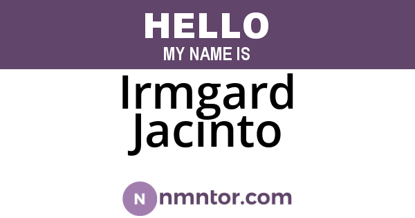 Irmgard Jacinto