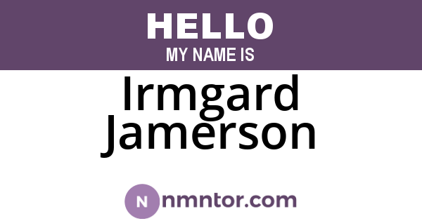 Irmgard Jamerson