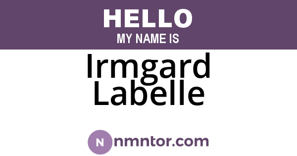 Irmgard Labelle