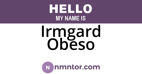 Irmgard Obeso
