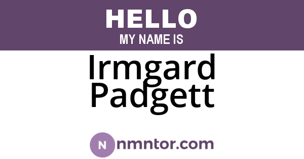 Irmgard Padgett