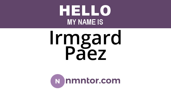 Irmgard Paez
