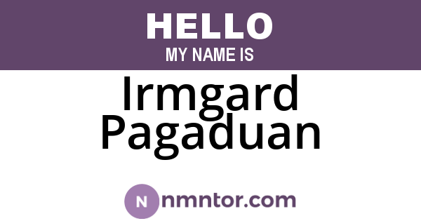 Irmgard Pagaduan