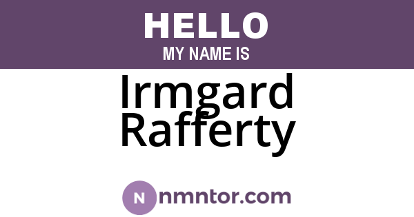 Irmgard Rafferty