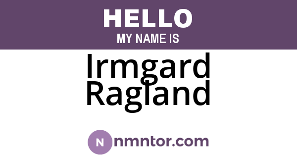 Irmgard Ragland