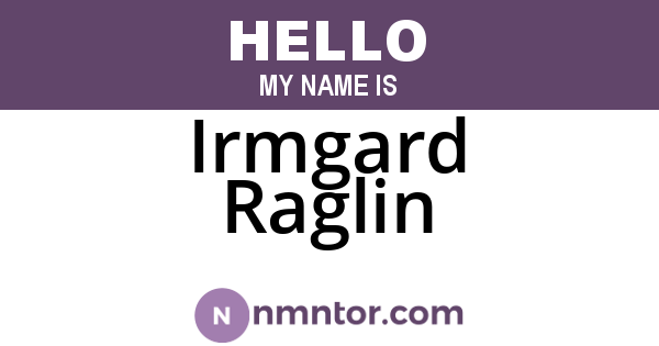 Irmgard Raglin