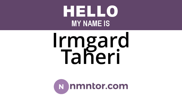 Irmgard Taheri