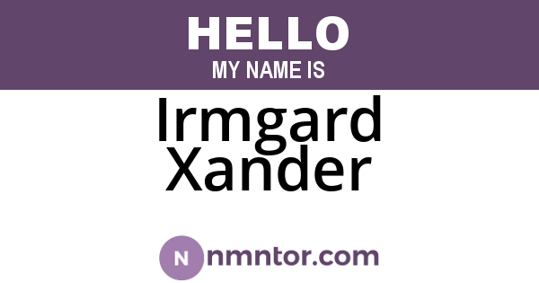 Irmgard Xander