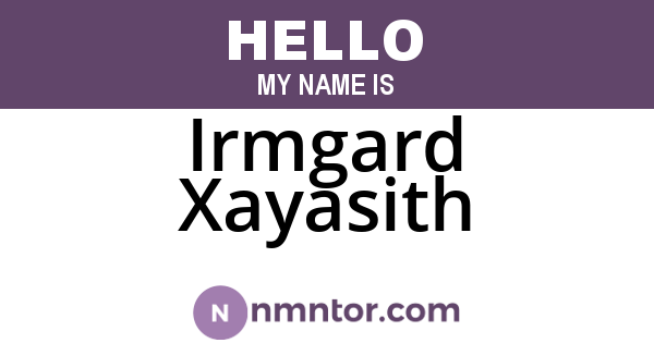 Irmgard Xayasith