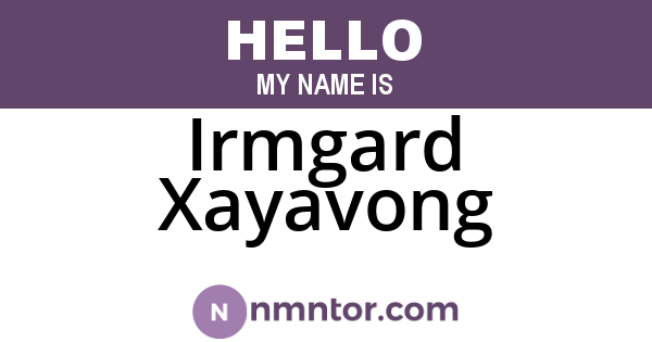 Irmgard Xayavong