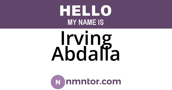 Irving Abdalla