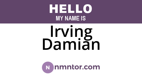 Irving Damian