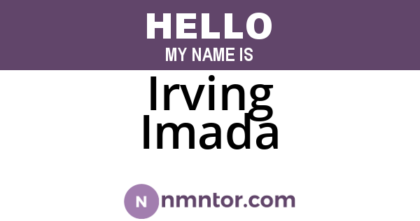 Irving Imada
