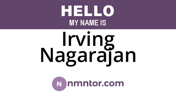 Irving Nagarajan