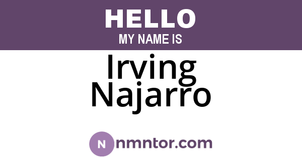 Irving Najarro