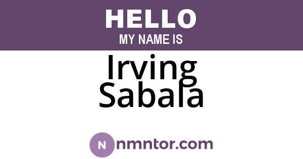 Irving Sabala