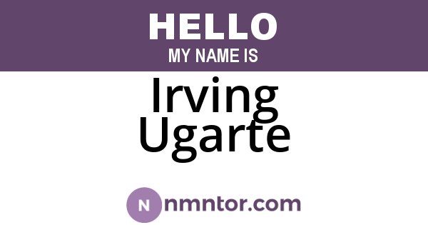 Irving Ugarte