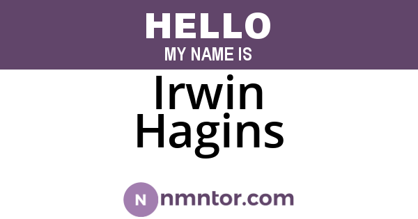 Irwin Hagins