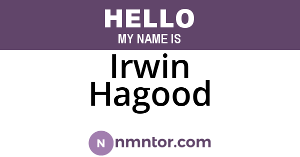 Irwin Hagood