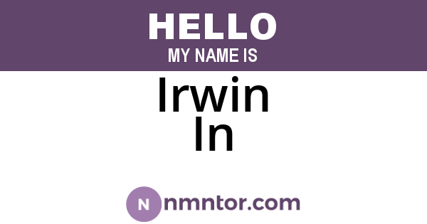 Irwin In
