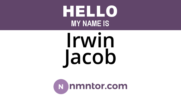 Irwin Jacob