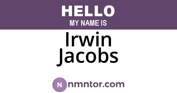 Irwin Jacobs