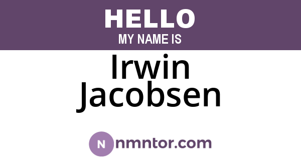 Irwin Jacobsen