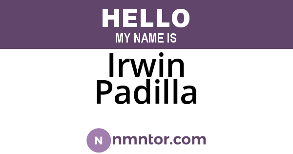 Irwin Padilla