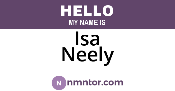 Isa Neely