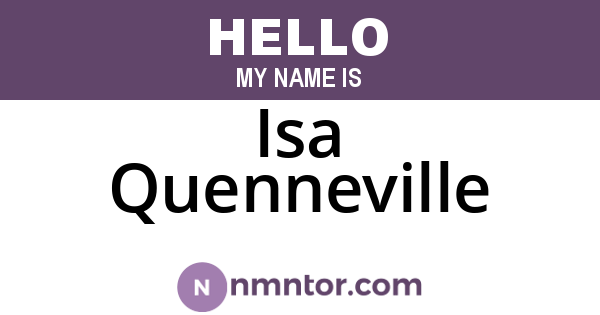 Isa Quenneville