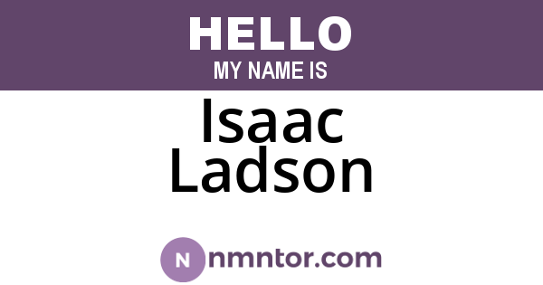 Isaac Ladson