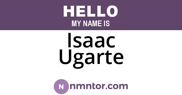 Isaac Ugarte