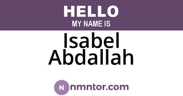 Isabel Abdallah